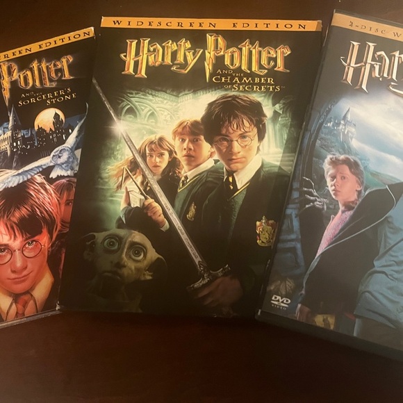 Harry Potter DVD 3-Movie Set Sorcerer’s Stone, Chamber of Secrets, Prisoner - Picture 5 of 16